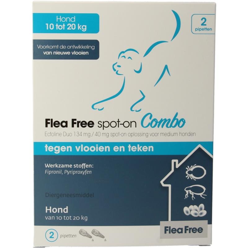 Flea Free Ectoline Duo Hund 10-20 kg Pipette 2 Stk