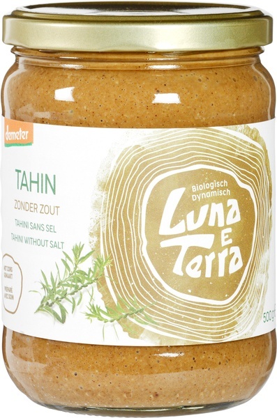 Luna E Terra Tahini ohne Salz Demeter 500 Gramm