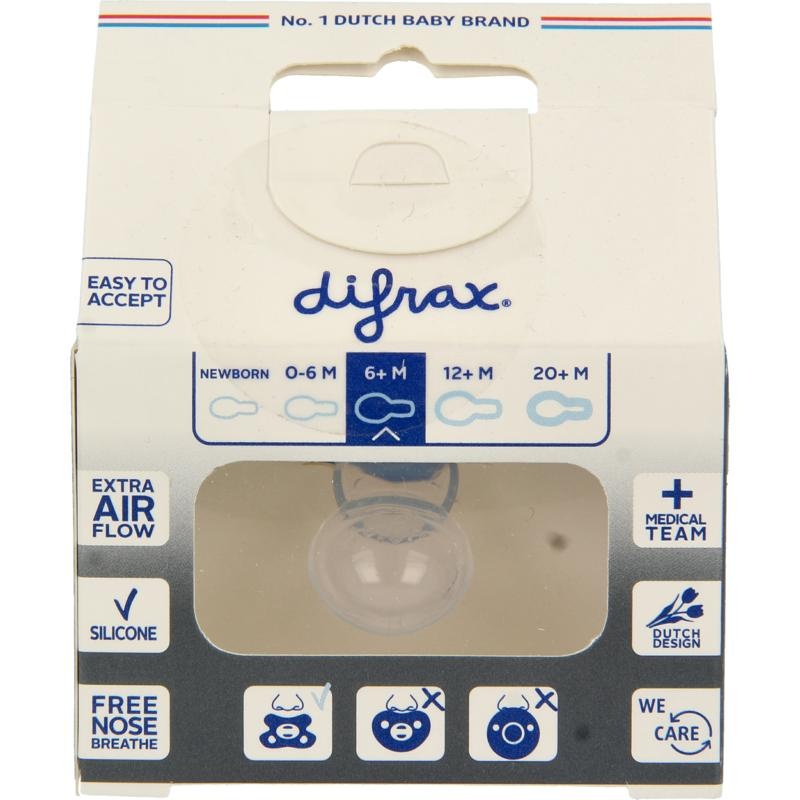 Difrax Difrax Schnuller natur 6+ sky 1 Stück