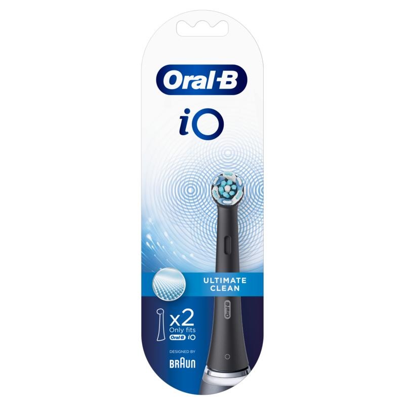 Oral B Oral B Bürstenkopf iO Ultimate Clean Schwarz 2 Stücke