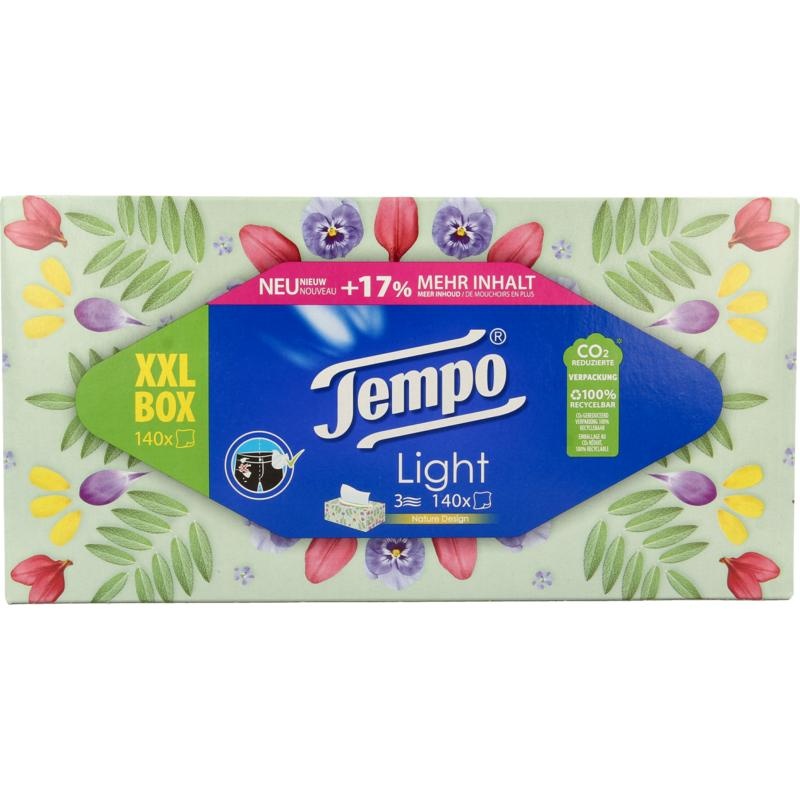 Tempo Taschentuchbox XXL 3-lagig 140 Stück
