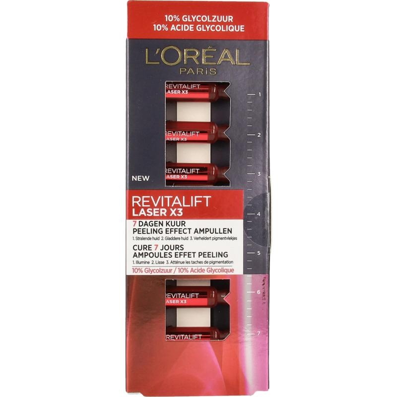Loreal Revitalift Laser X3 Peeling-Effekt-Ampullen 7 ampullen