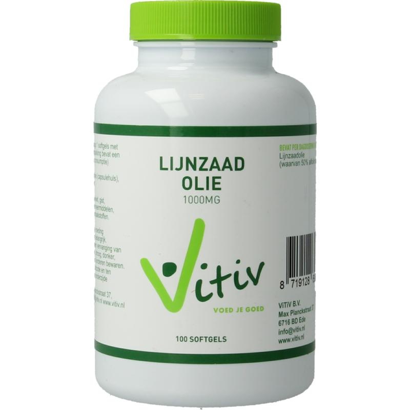 Vitiv Vitiv Leinöl 1000mg 100 Soft Caps