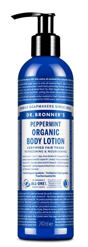 Dr Bronners Körperlotion Pfefferminze 240 Ml