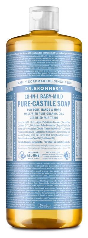 Dr Bronners Dr Bronners Baby Flüssigseife neutral mild 945 Ml