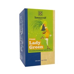 Frischer grüner Lady-Tee aus biologischem Anbau