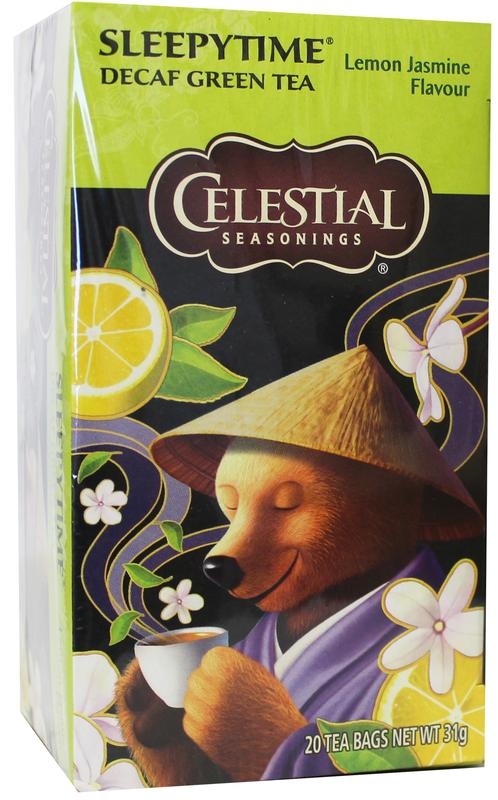 Celestial Season Sleepytime entkoffeinierter grüner Tee Zitrone Jasmin (20 Beutel)