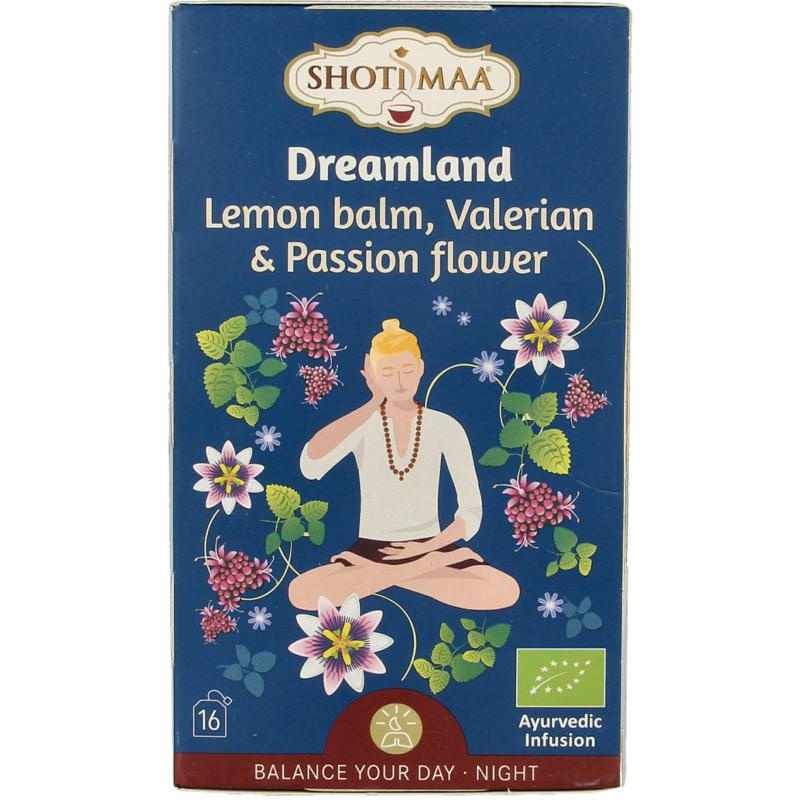 Shoti Maa DreaMland Zitronenmelisse, Baldrian & Passblume Bio (16 Beutel)