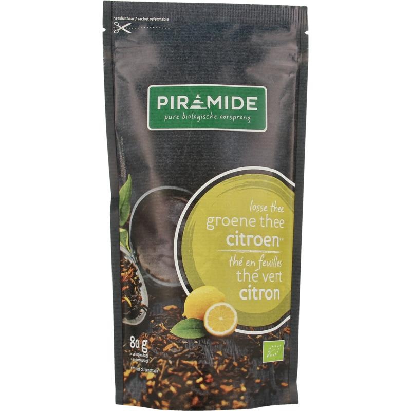 Piramide Pyramid Grüner Tee Zitrone Bio (80 Gramm)