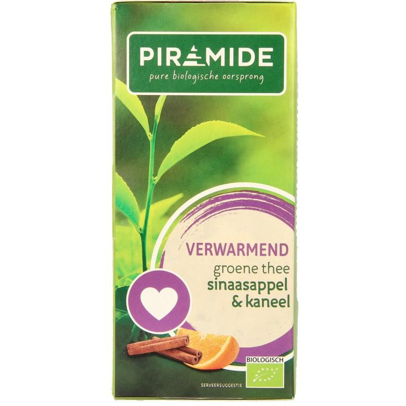 Piramide Pyramid Wärmender Grüntee Orange & Zimt (20 Beutel)