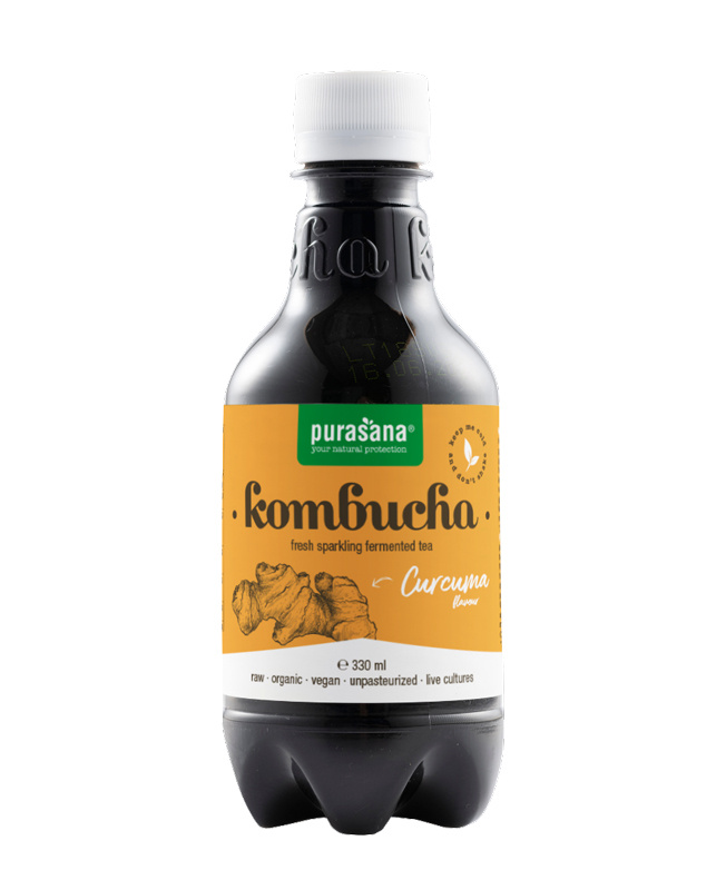 Purasana Kombucha Kurkuma vegan bio (330 Ml)
