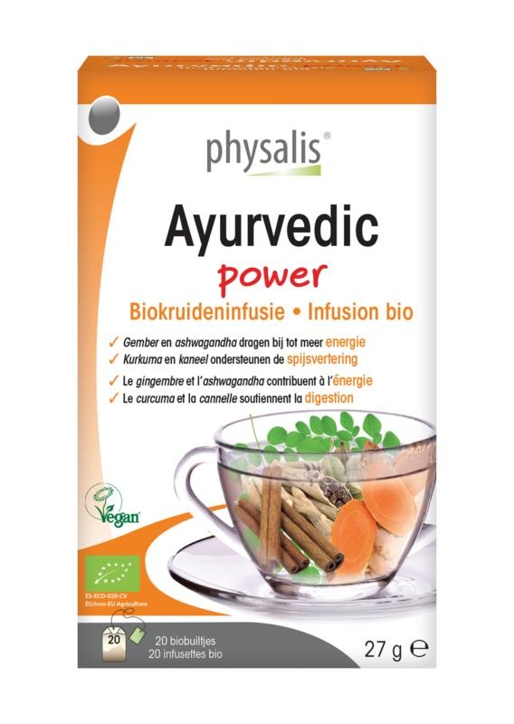 Physalis Ayurveda Power Bio-Kräutertee (20 Beutel)