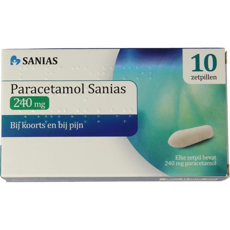 Sanias Paracetamol 240 mg (10 Zäpfchen)