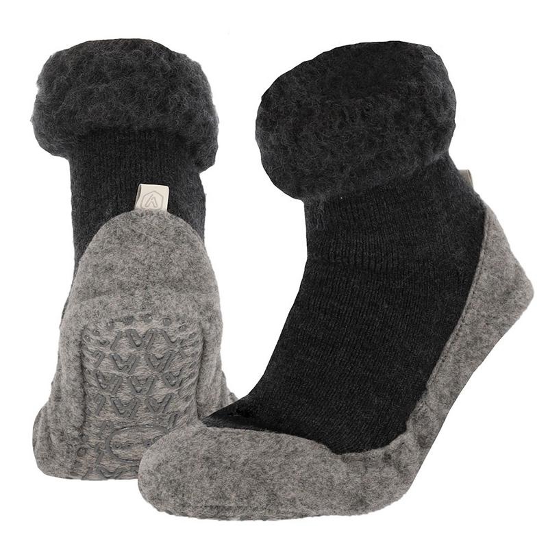 Apollo House Slipper Wolle Antirutsch Anthrazit 37/38 (1 Paar)