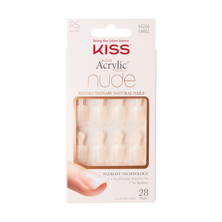 Kiss French Nude Acrylnägel atemberaubend (1 Set)