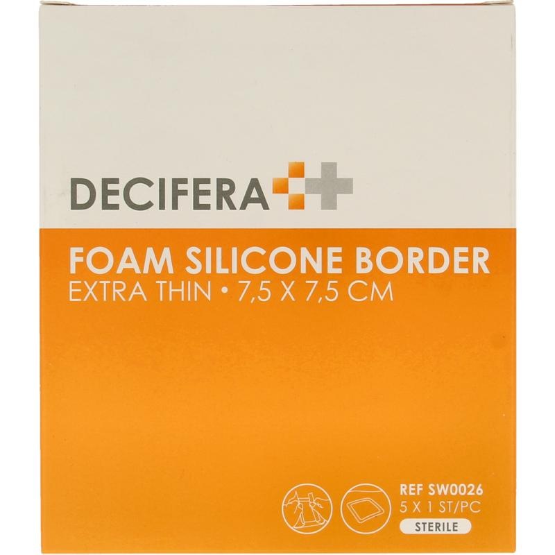 Decifera Decifera Schaumstoffrand 7,5 x 7,5 cm (5 Stück)