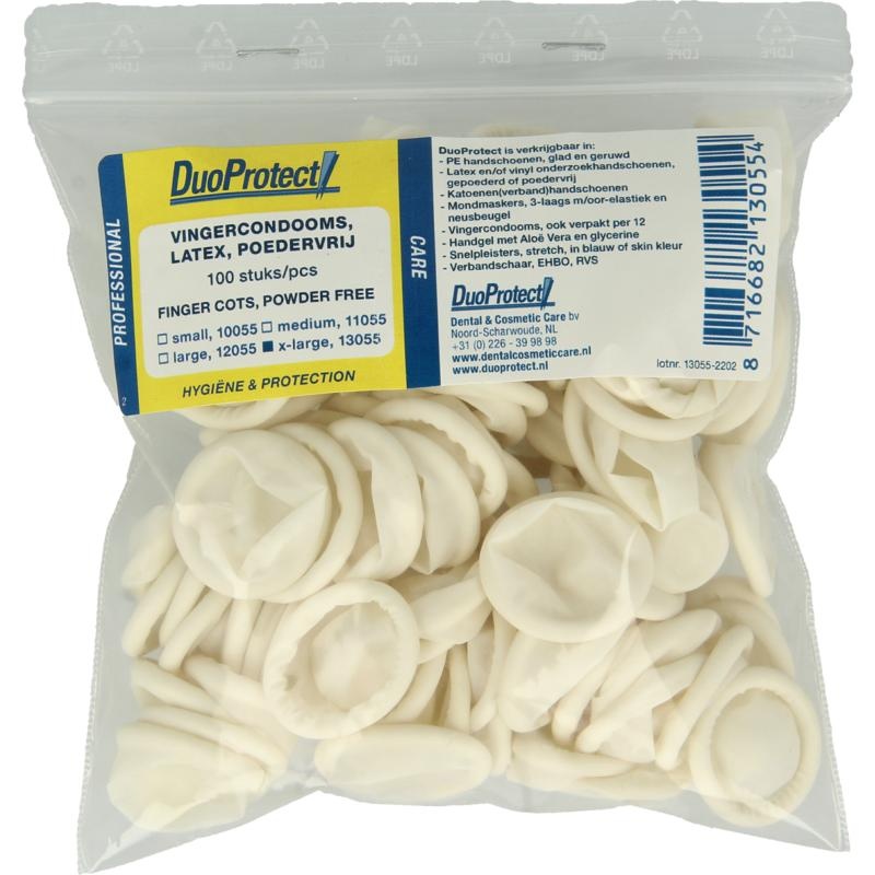 Duoprotect Fingerkondom Größe XL (100 Stück)