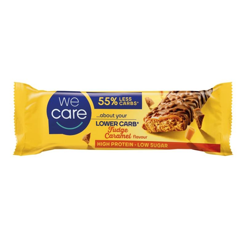 We Care We Care Lower Carb Riegel Fudge Karamell (60 Gramm)