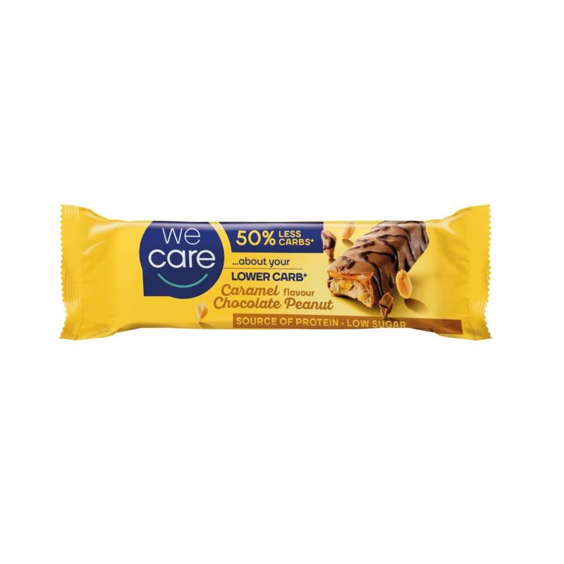 We Care We Care Lower Carb Riegel Karamell Schokolade Erdnuss (35 Gramm)