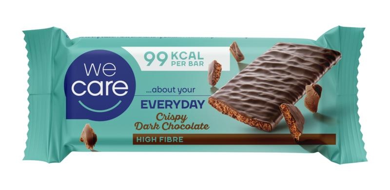 We Care We Care Snackriegel knusprige dunkle Schokolade (20 Gramm)