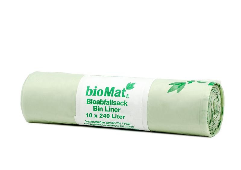 Biomat Wastebag kompostierbar 240 Liter (10 Stück)