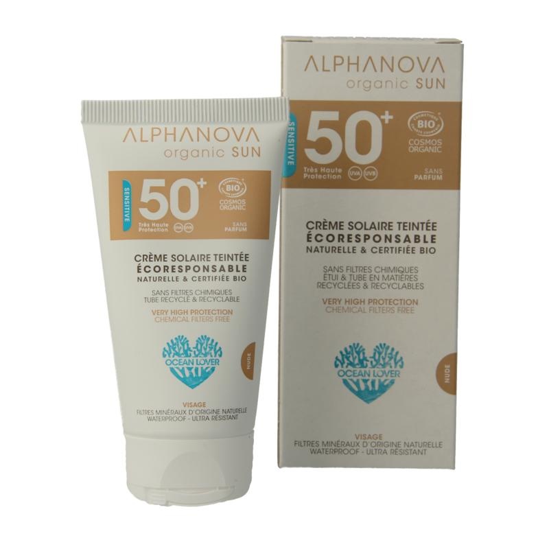 Alphanova Sun Alphanova Sun Sun Gesicht getönte Creme hell (50 Gramm)
