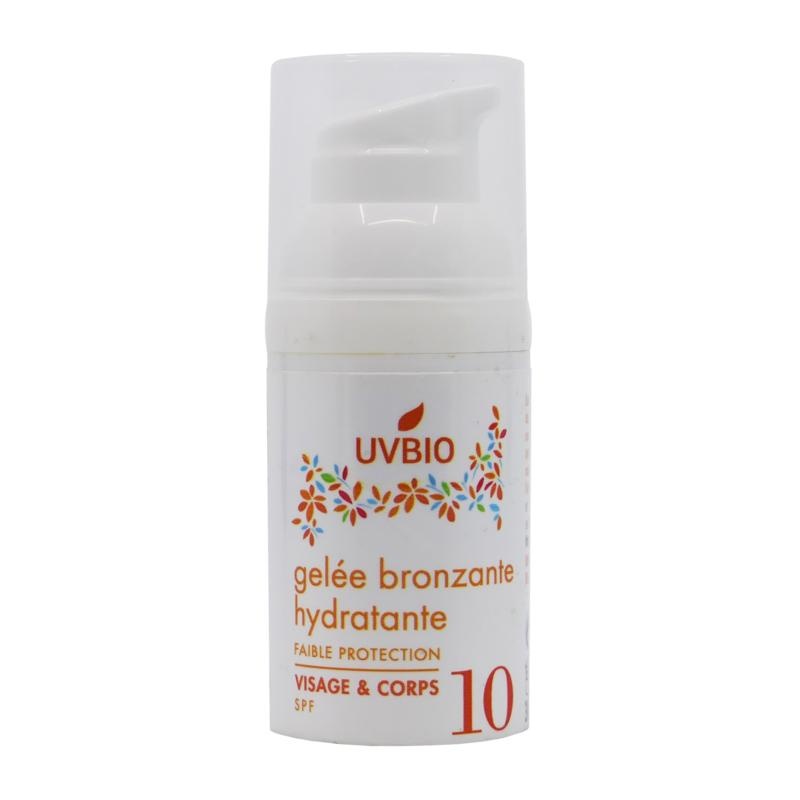 Uvbio Feuchtigkeitsspendendes Bräunungsgel Bio SPF10 (30 Ml)