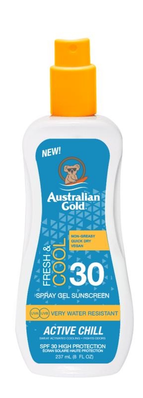 Australian Gold Australian Gold Fresh & Cool Active Chill Spray Gel SPF30 (237 Ml)