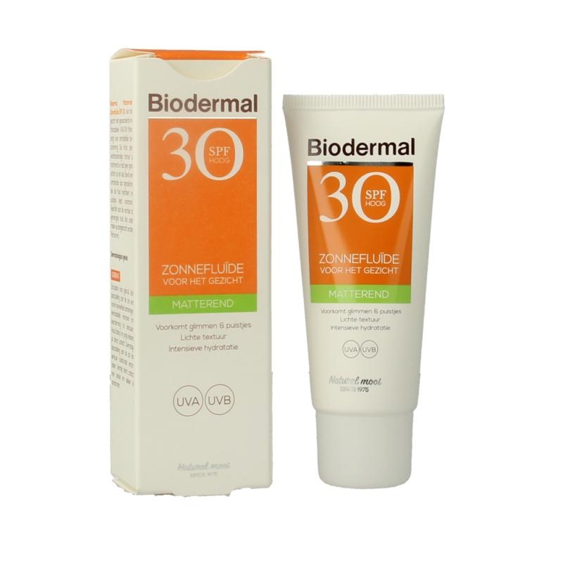 Biodermal Sun Fluid Mattierendes Sonnenfluid SPF30 (40 Ml)