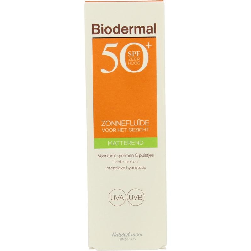 Biodermal Sun Fluid Mattierendes Sonnenfluid SPF50+ (40 Ml)