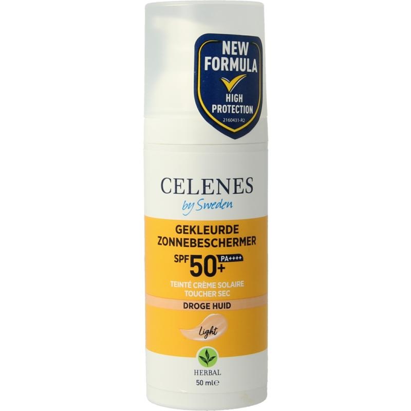 Celenes Herbal Dry Touch getöntes, leichtes Fluid SPF50+ (50 Ml)