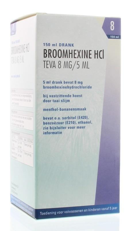 Teva Bromhexin Hcl 8 mg/5 Ml (150 Ml)
