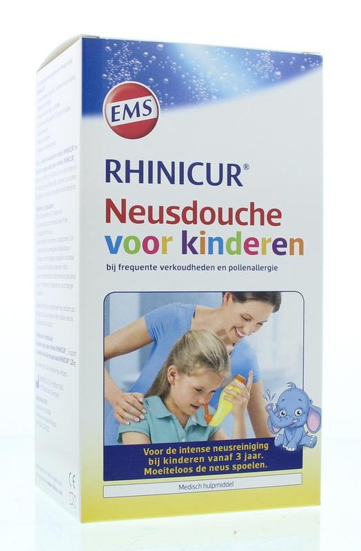 Rhinicur Nasendusche für Kinder mit 4 Tütchen
