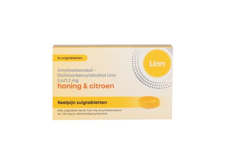 Linn Halsschmerzen Honig & Zitrone (24 Lutschtab)