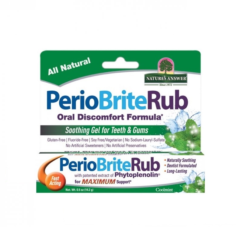 Natures Answer Natures Answer PerioBrite Rub Gummigel 22 Kräuter Q10 (14 Gramm)
