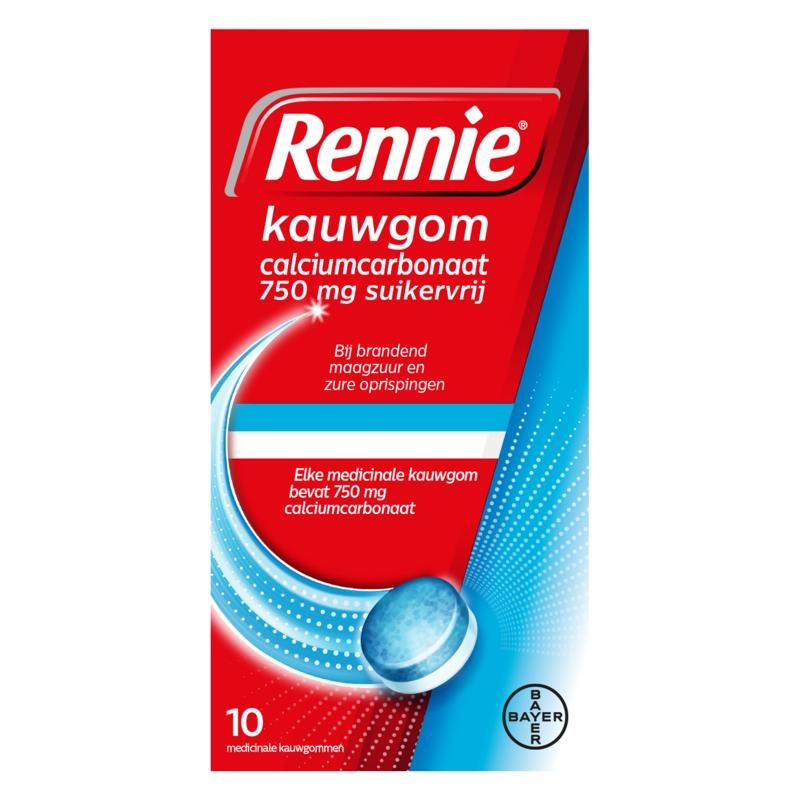 Rennie Kaugummi zuckerfrei (10 Stück)