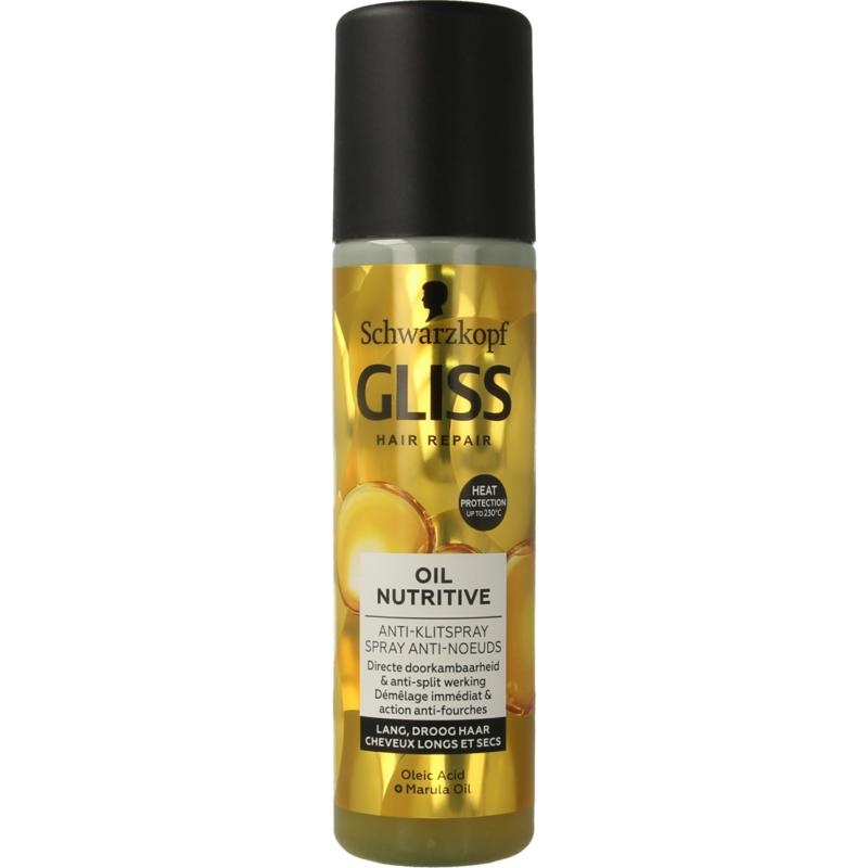 Gliss Kur Anti-Tangle Spray Oil Nutritive (200 Ml)