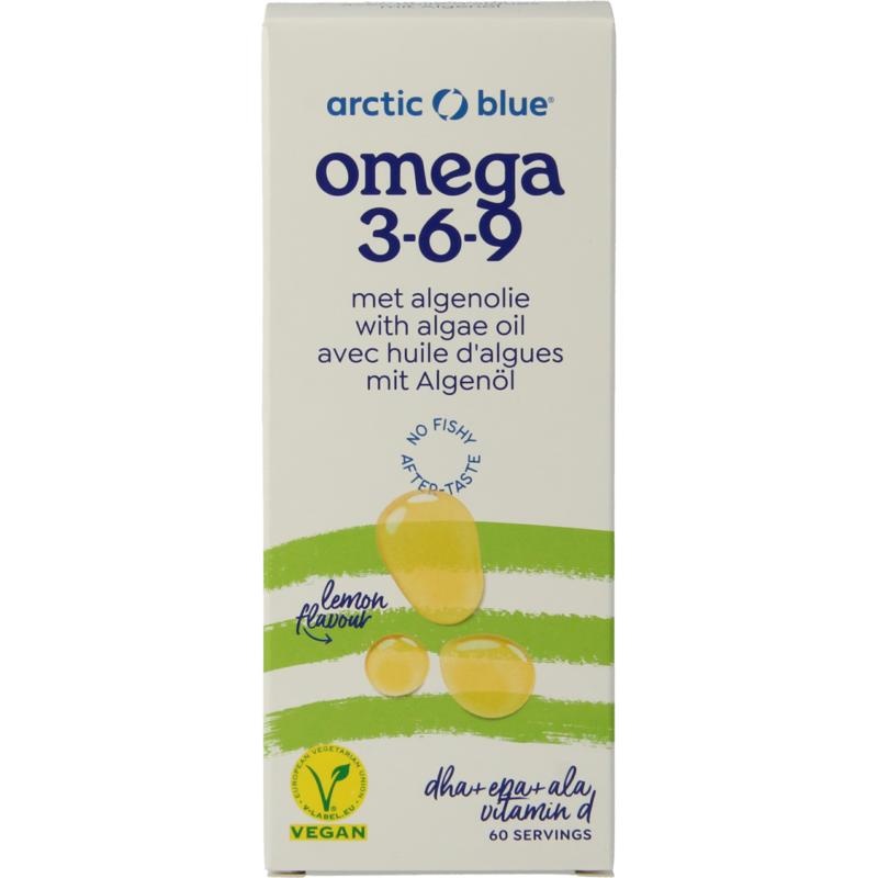 Arctic Blue Hanfsamen- und Algenöl DHA, EPA, ALA, Vitamin D (150 Ml)