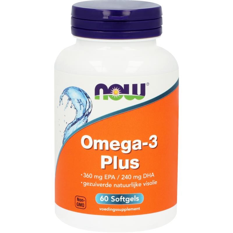 NOW NOW Omega-3 Plus 360 mg EPA 240 mg DHA (60 Caps)