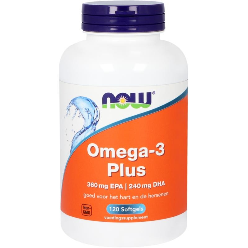 NOW JETZT Omega-3 Plus 360 mg EPA 240 mg DHA (120 Kapseln)
