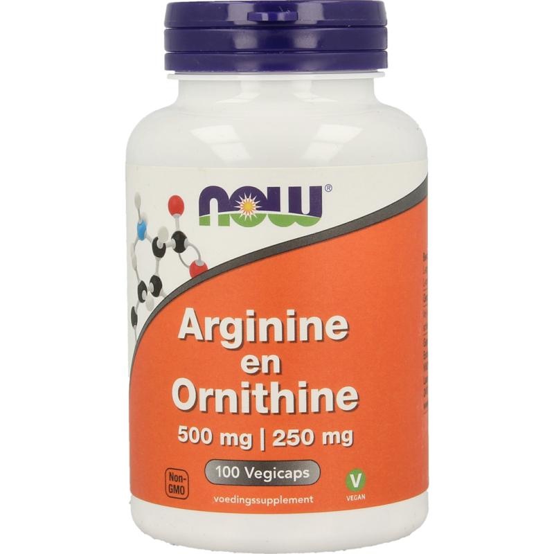NOW Arginin & Ornithin 500/250 mg (100 VCaps)