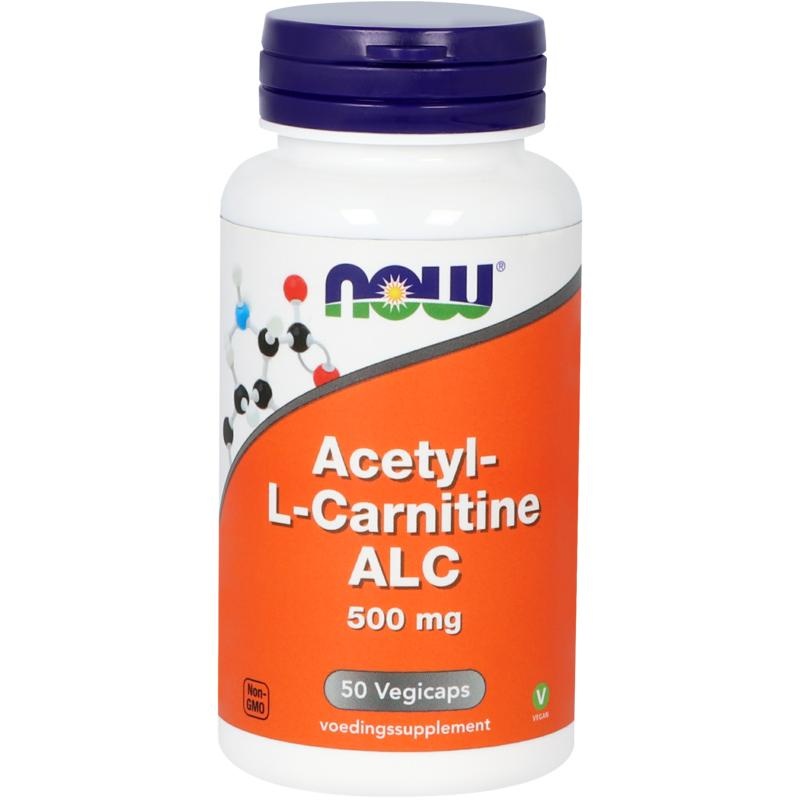 NOW JETZT Acetyl-L-Carnitin 500 mg (50 vegetarische Kapseln)