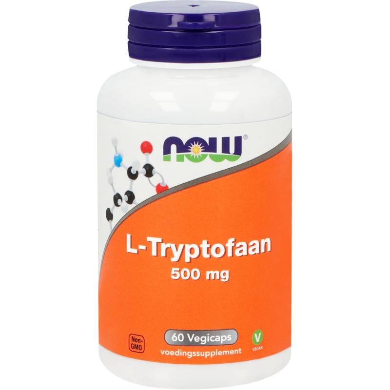 NOW JETZT L-Tryptophan 500 mg (60 vegetarische Kapseln)