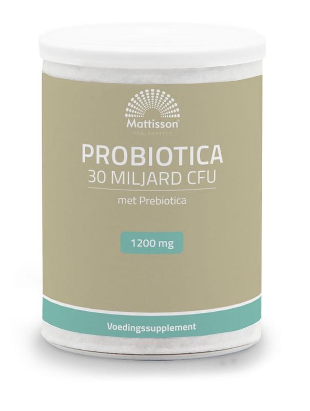 Mattisson Probiotisches Pulver 30 Milliarden KBE mit Präbiotika (125 Gramm)