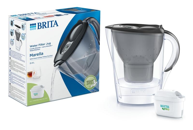 Brita Wasserfilterkanne Marella cool graphite (1 Set)