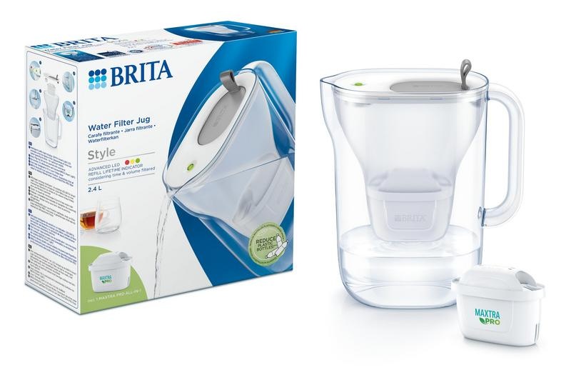 Brita Brita Wasserfilter Jug Style cool grey (1 Stück)