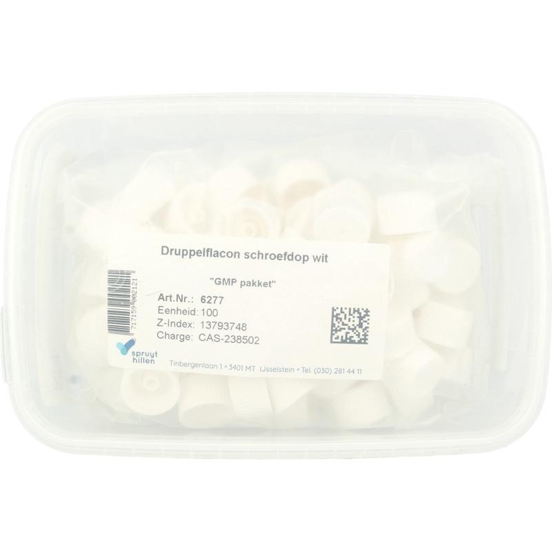 Spruyt Hillen Druppelflacon schroefdop wit