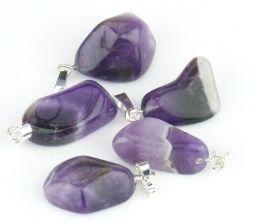 Steengoed Steingut-Amethyst-Quarz-Anhänger (5 Stück)
