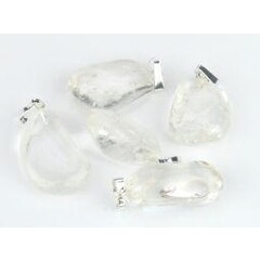 Bergkristall-Anhänger aus Steingut (5 Stück)