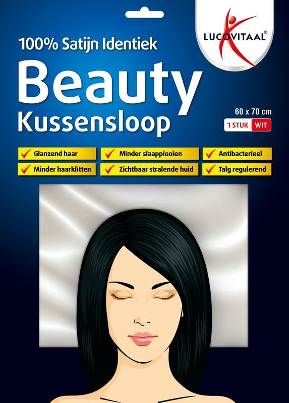 Lucovitaal Kissenbezug Schönheit 100 % Satin 60x70cm (1 Stück)